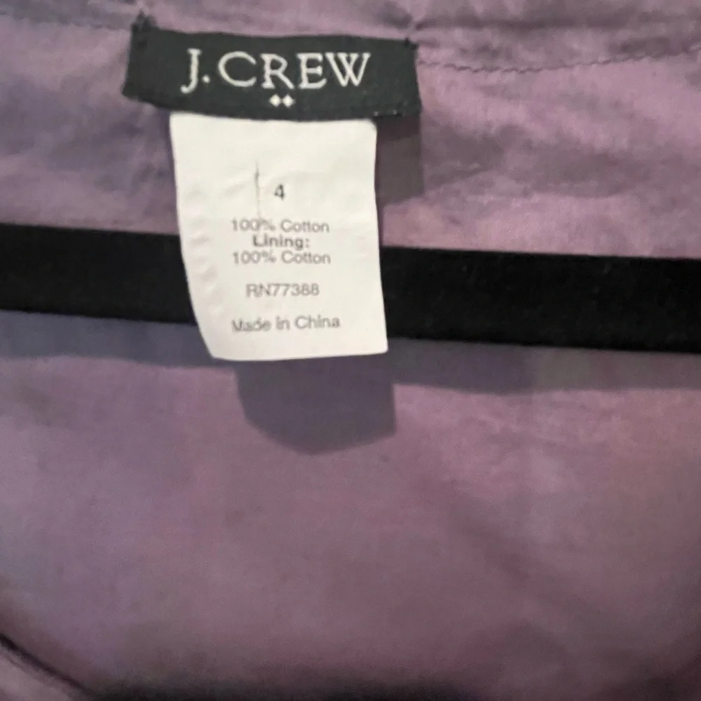 J. Crew Lavender Ruffle Sleeveless Dress